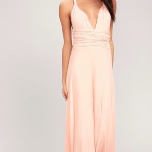 COPY - Lulus blush pink maxi dress
